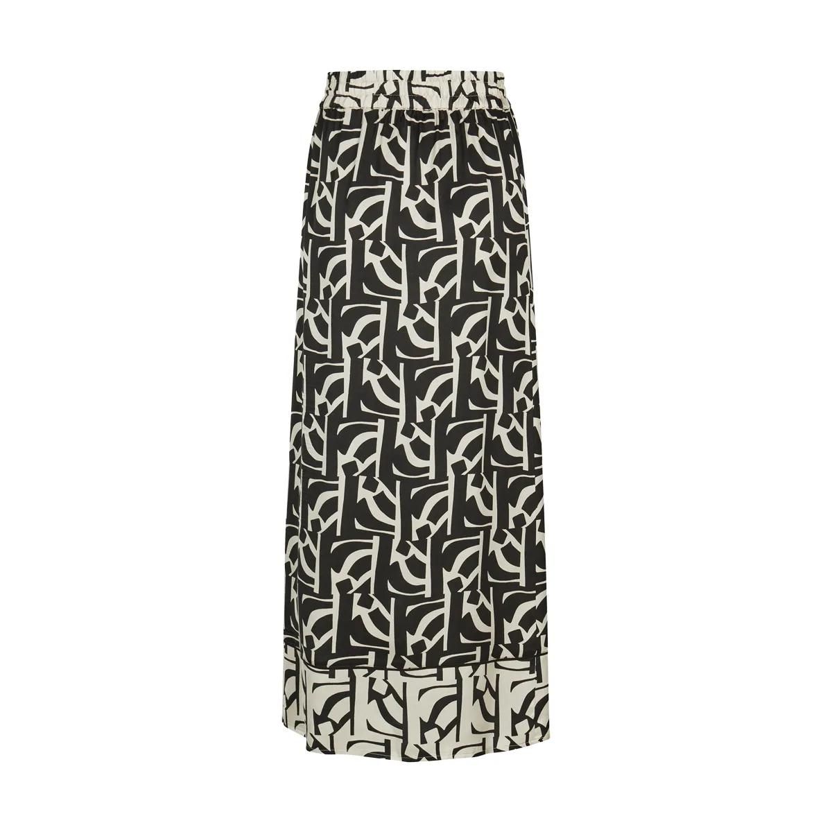 Midi-Rock mit abstraktem Muster