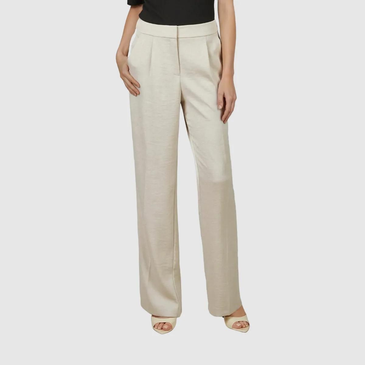 Elegante Weite Bundfaltenhose