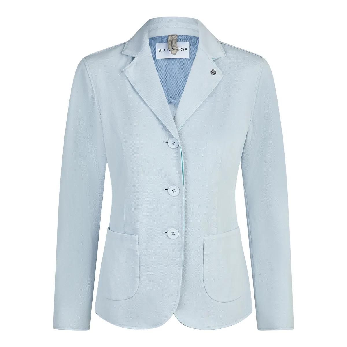 Hellblauer taillierter Blazer