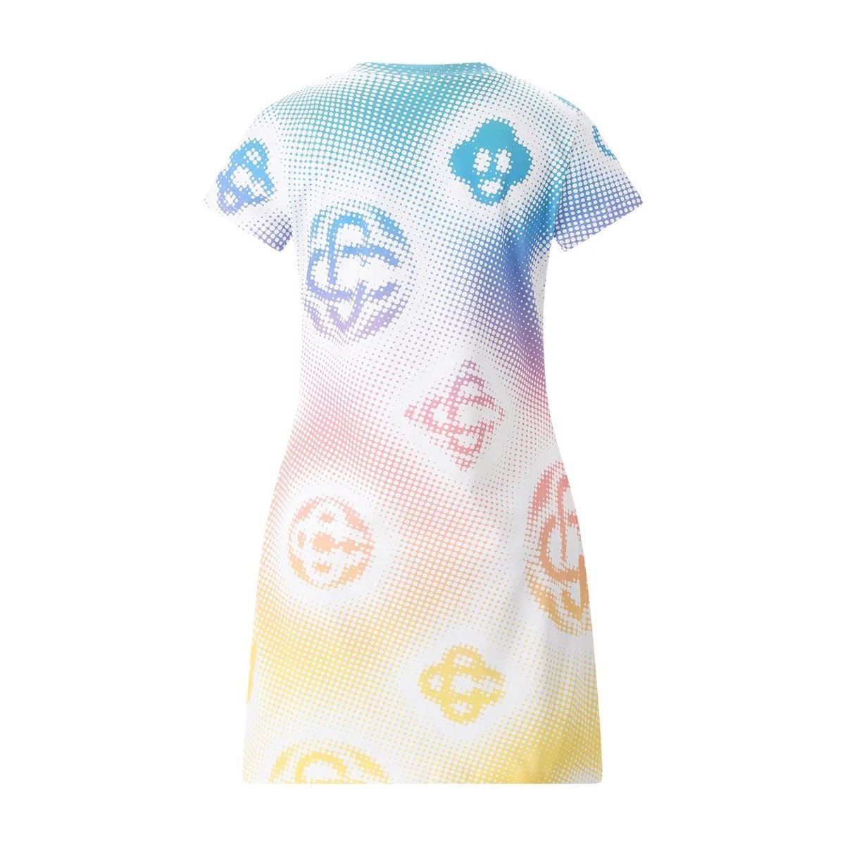 Mini-Kleid aus Bio-Baumwolle mit Punktmuster