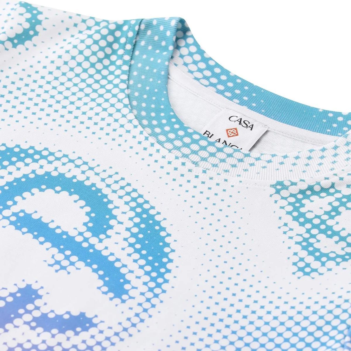 Mini-Kleid aus Bio-Baumwolle mit Punktmuster