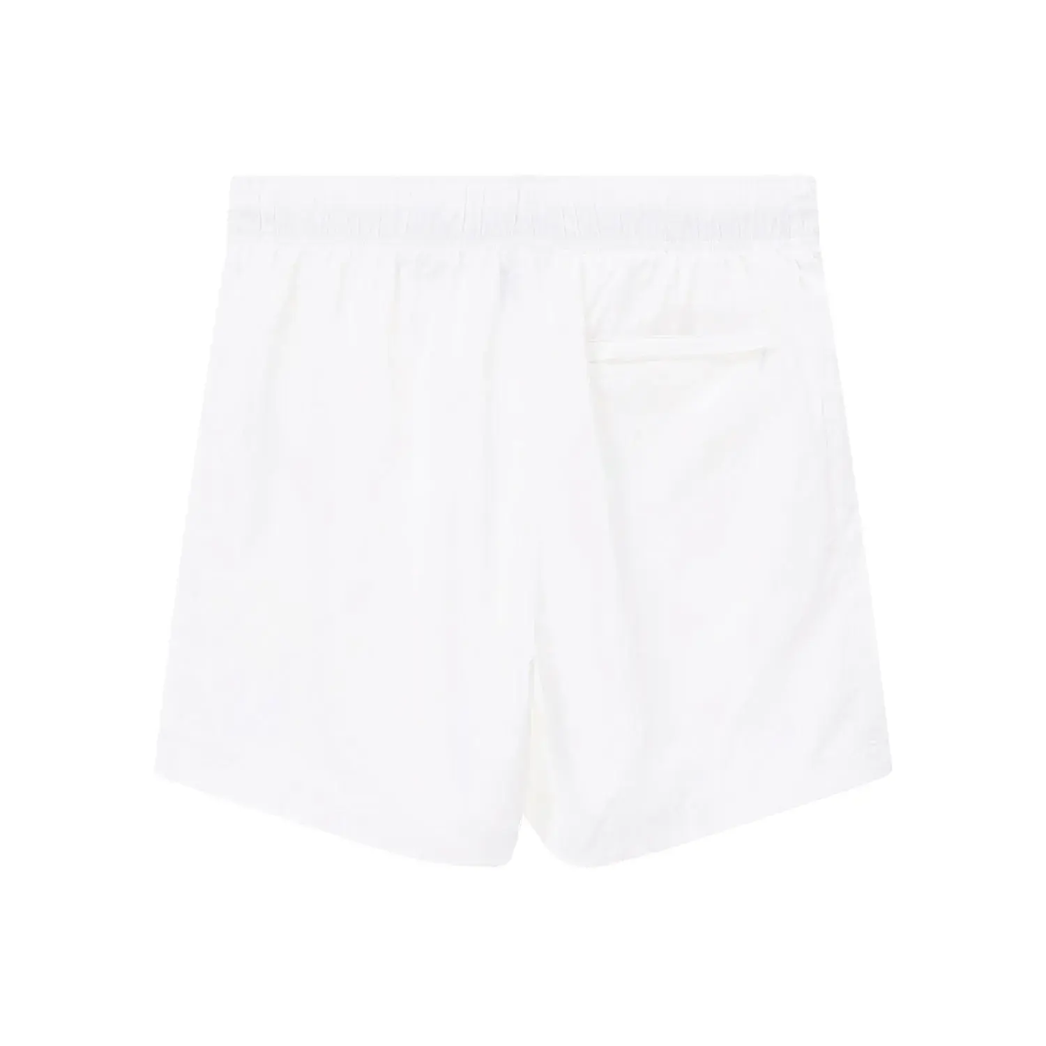 Weiße Badeshorts mit Tennis Club Print