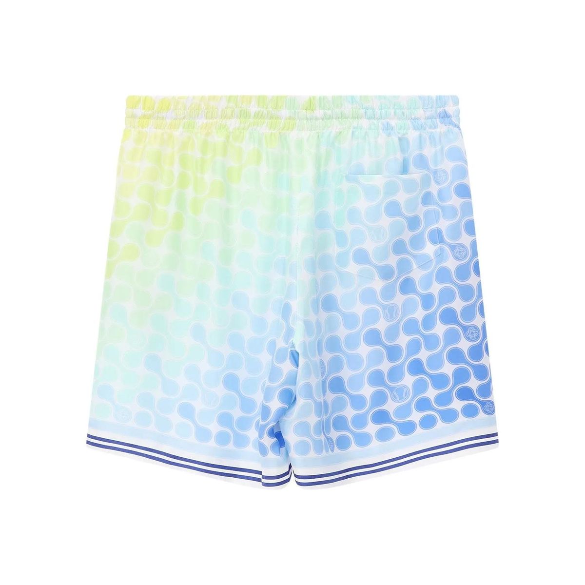 Gemusterte Seiden-Loungeshorts