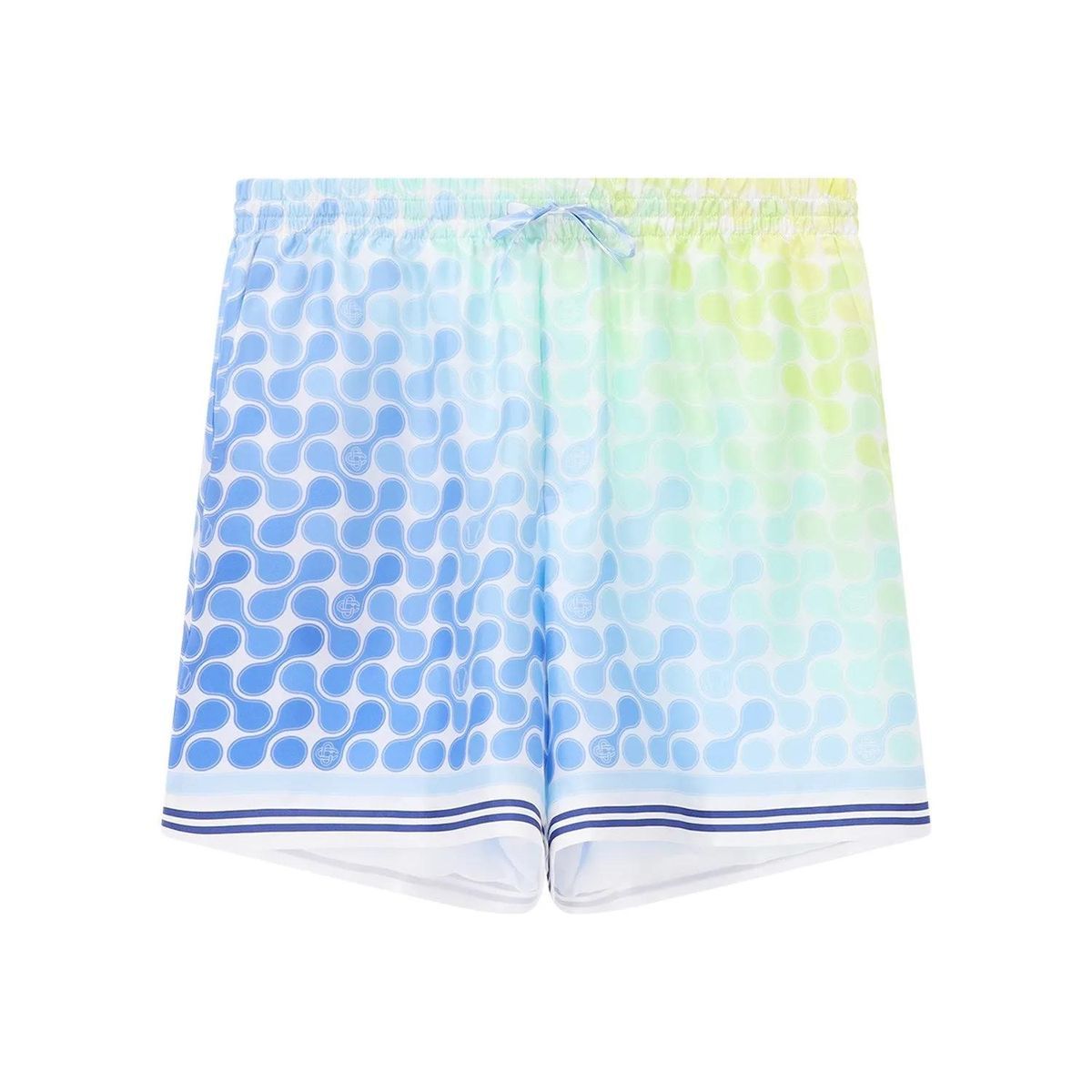 Gemusterte Seiden-Loungeshorts