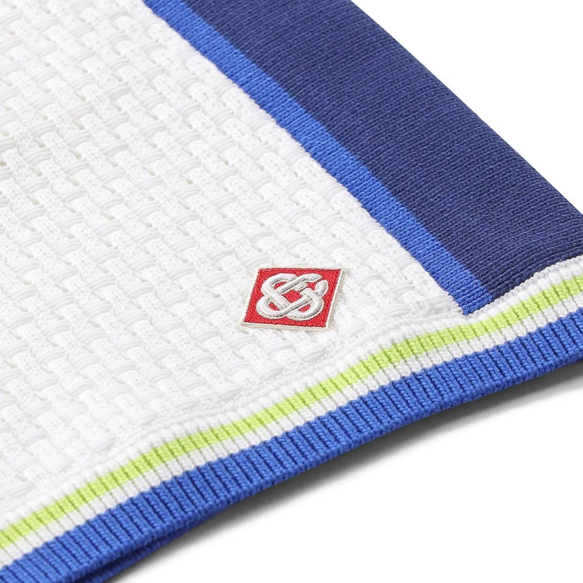 Weiße Strick-Häkelshorts