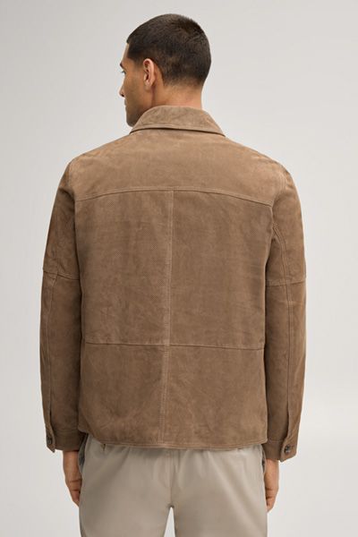 JOOP! Rill Taupe Wildleder Hemdjacke mit Taschen