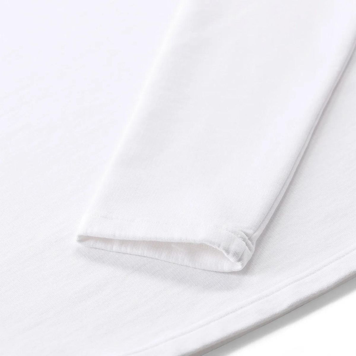 Weißes Langarm-Sweatshirt mit Logo