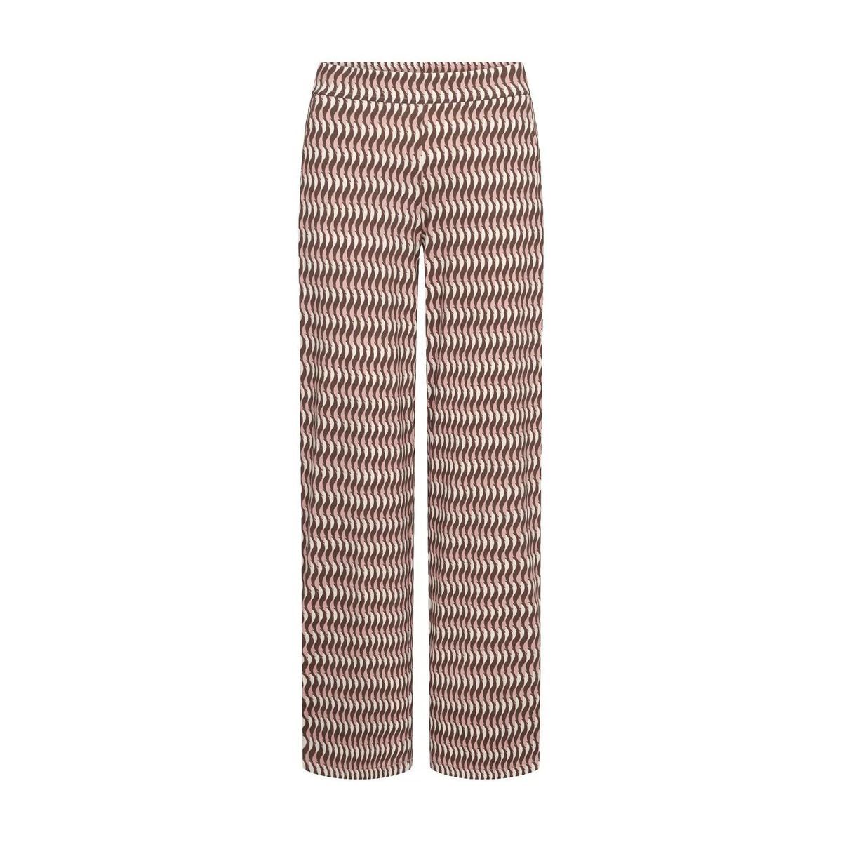Locker sitzende Loungehose mit Wellenmuster