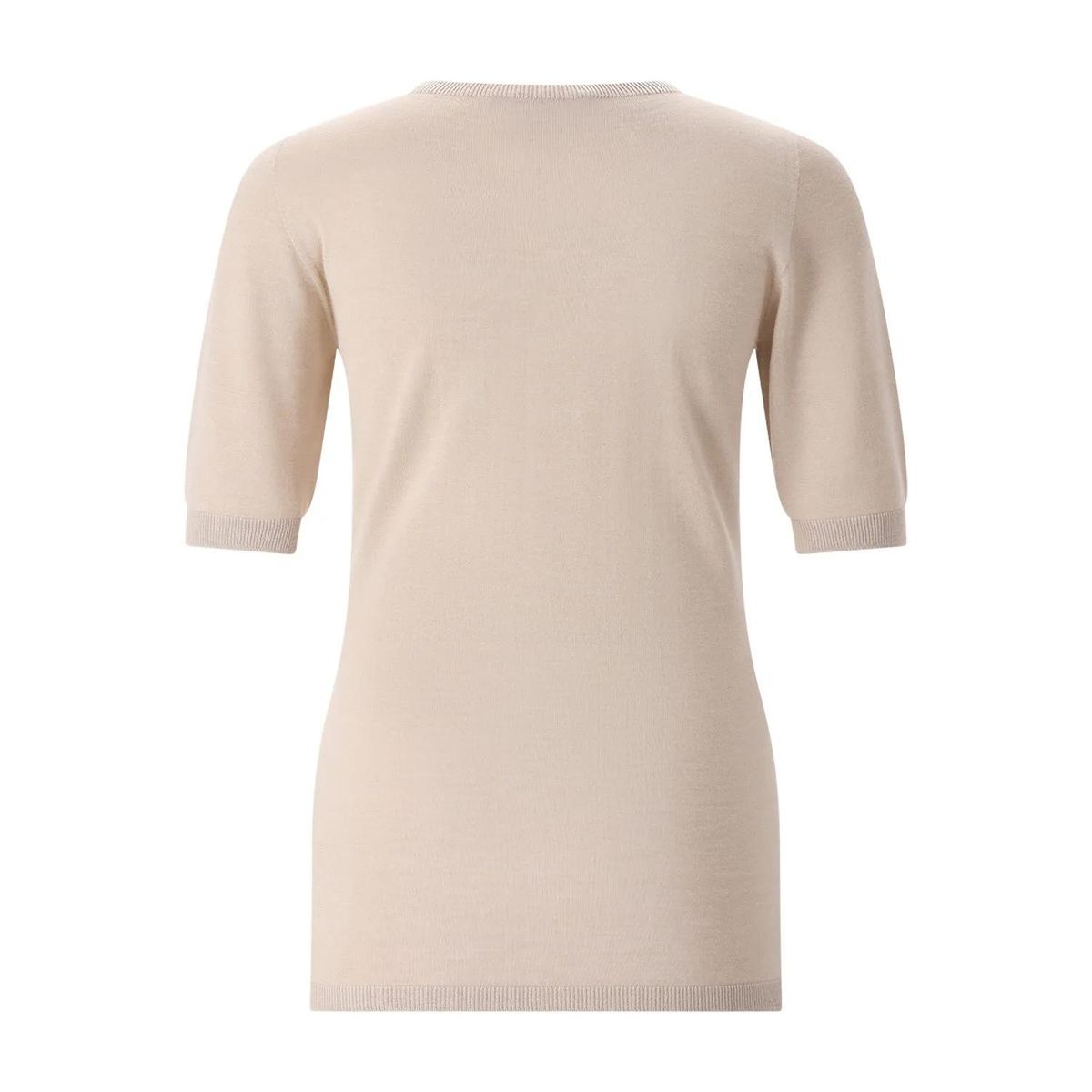 Kaschmir-Seiden-Strickoberteil mit Ärmeln