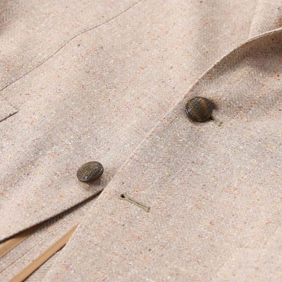 Brauner Blazer aus Baumwollmischung