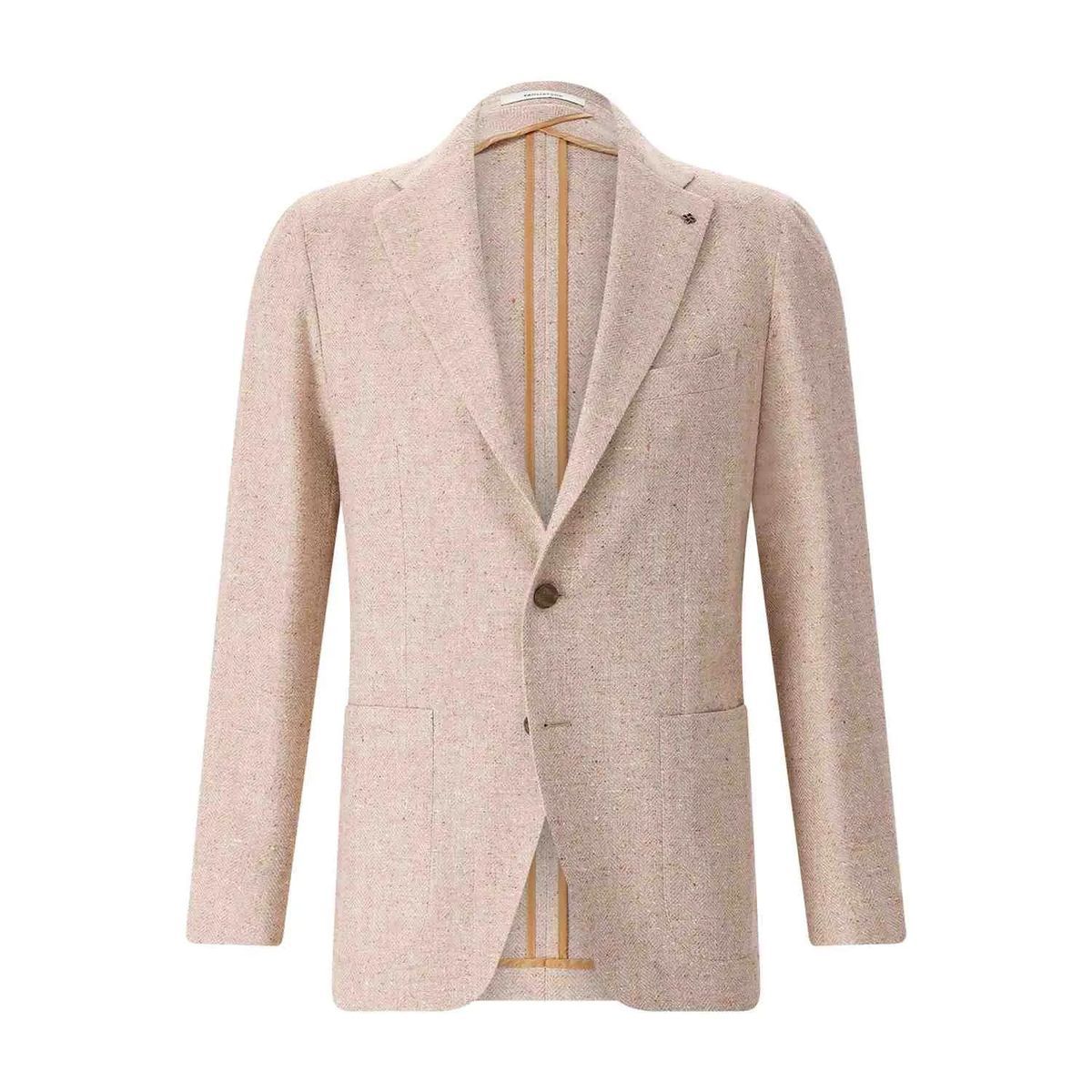 Brauner Blazer aus Baumwollmischung