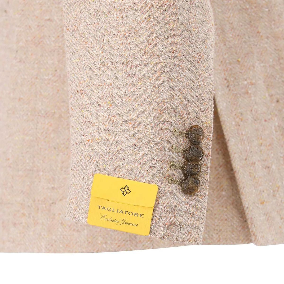 Brauner Blazer aus Baumwollmischung