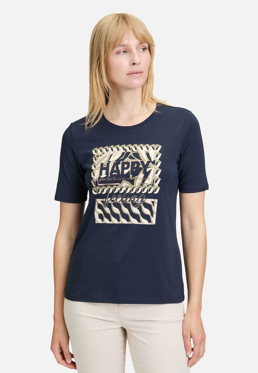 Modernes Basic-Shirt mit Grafikprint