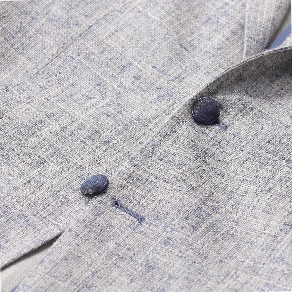 Strukturiertes Strick-Sakko mit einfachem Knopfverschluss