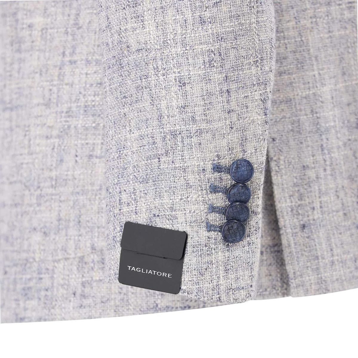 Strukturiertes Strick-Sakko mit einfachem Knopfverschluss