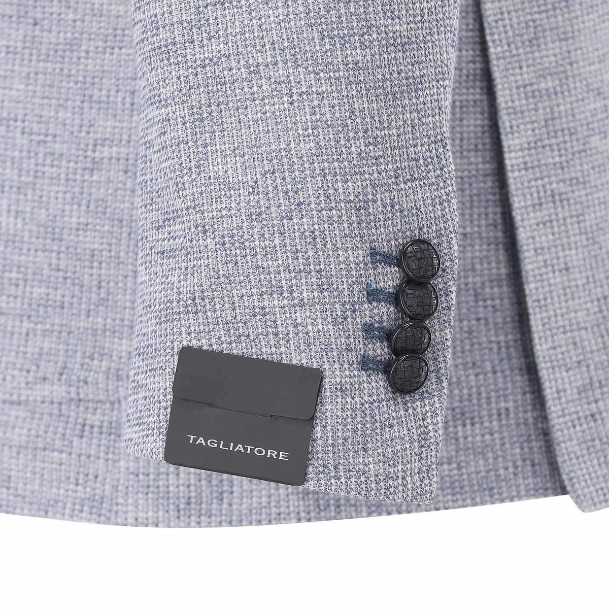 Strukturierter Strickblazer aus Baumwollmischung