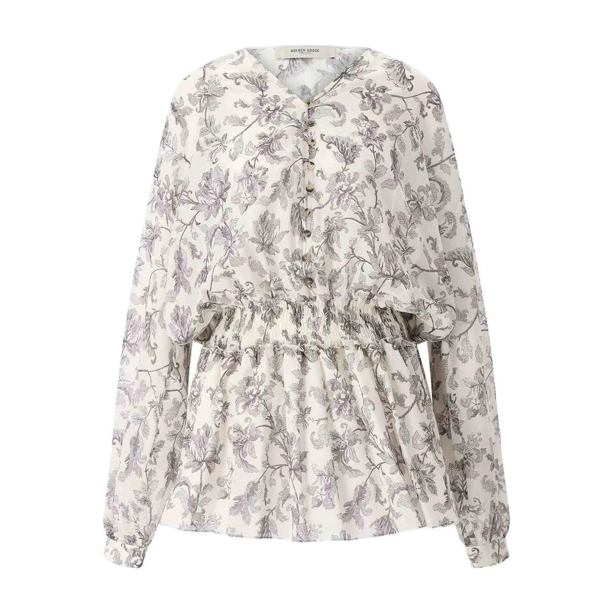 Geblümtes Minikleid mit langen Ärmeln