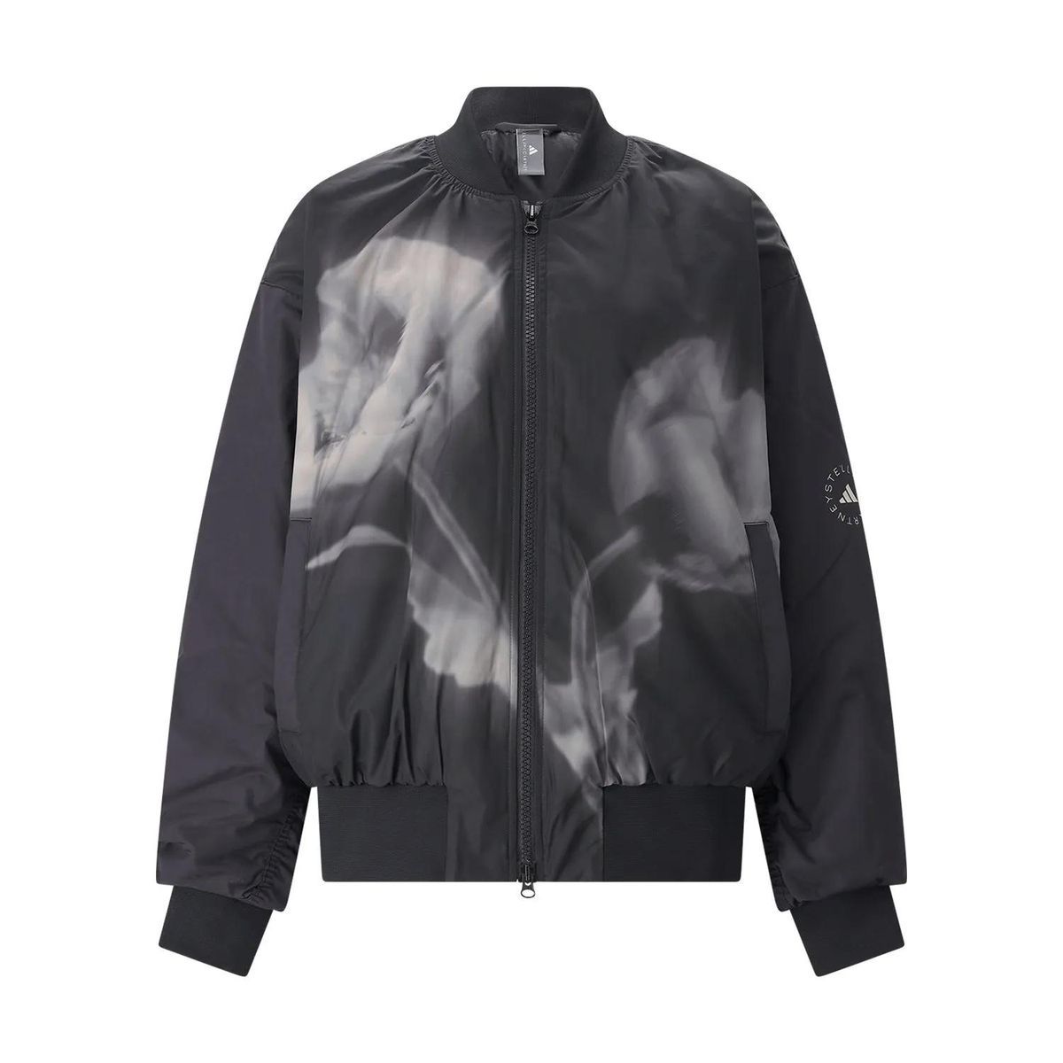 Oversized Bomberjacke mit Blumenmuster