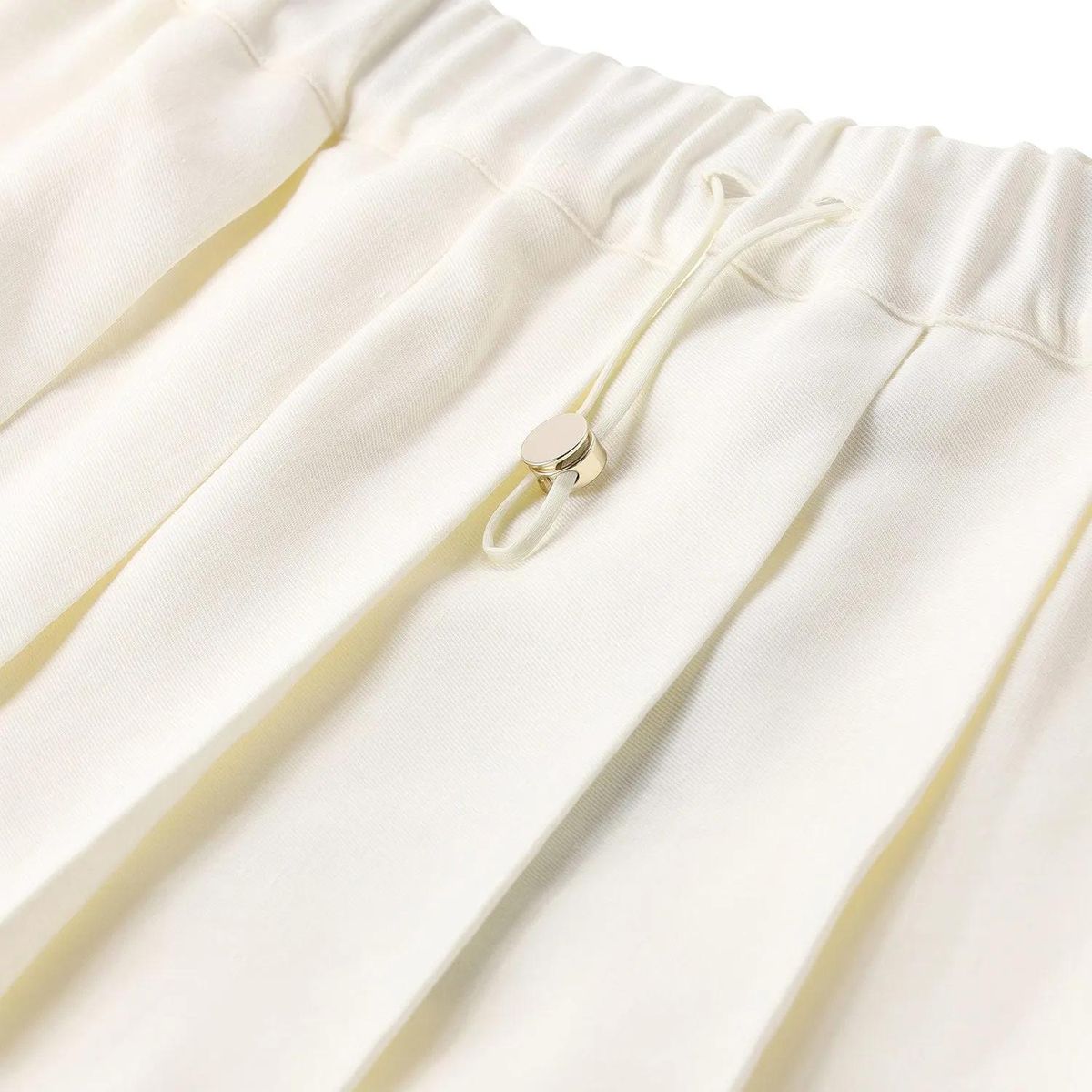 Eleganter Plissee-Midi-Rock aus Leinenmischung