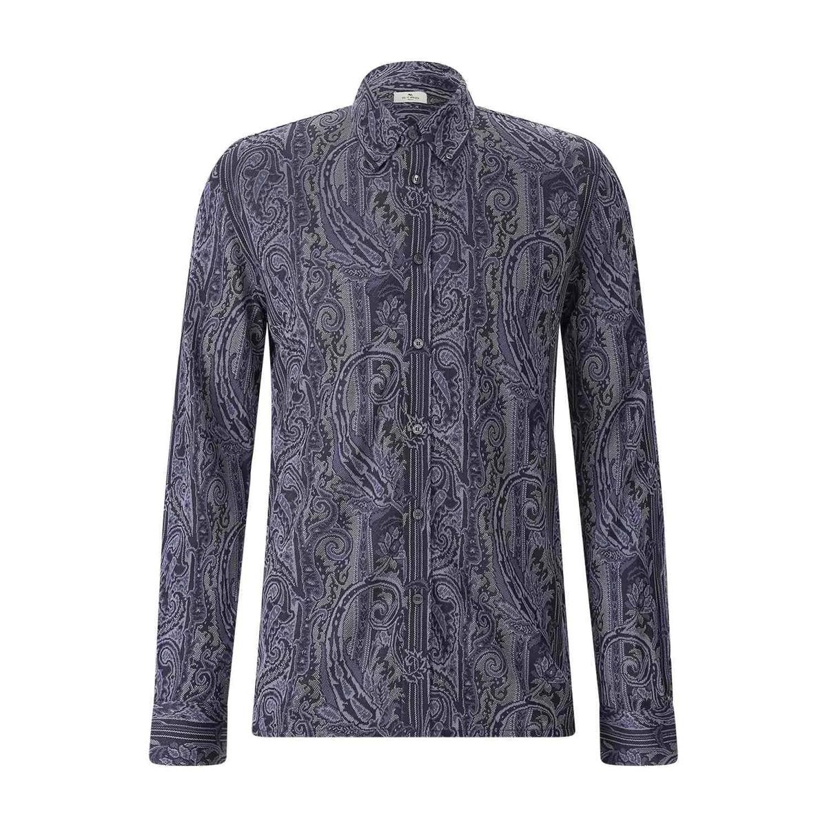 Langarmhemd mit Paisley-Muster
