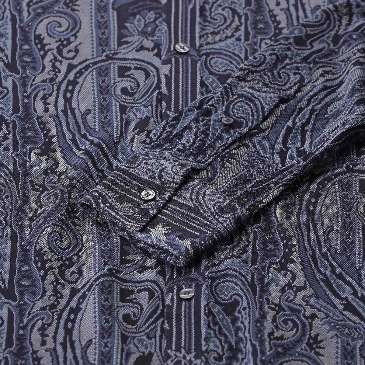 Langarmhemd mit Paisley-Muster