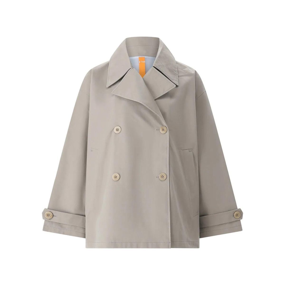 Kurzer Zweireihiger Trenchcoat