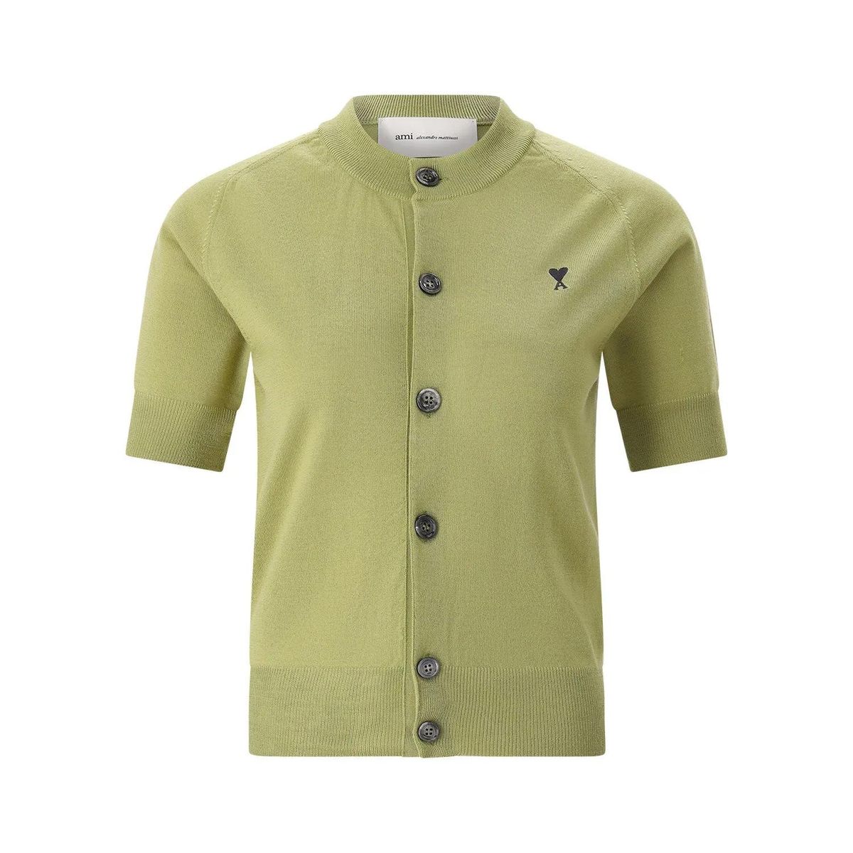 Kurzärmliger Cardigan aus Merinowolle