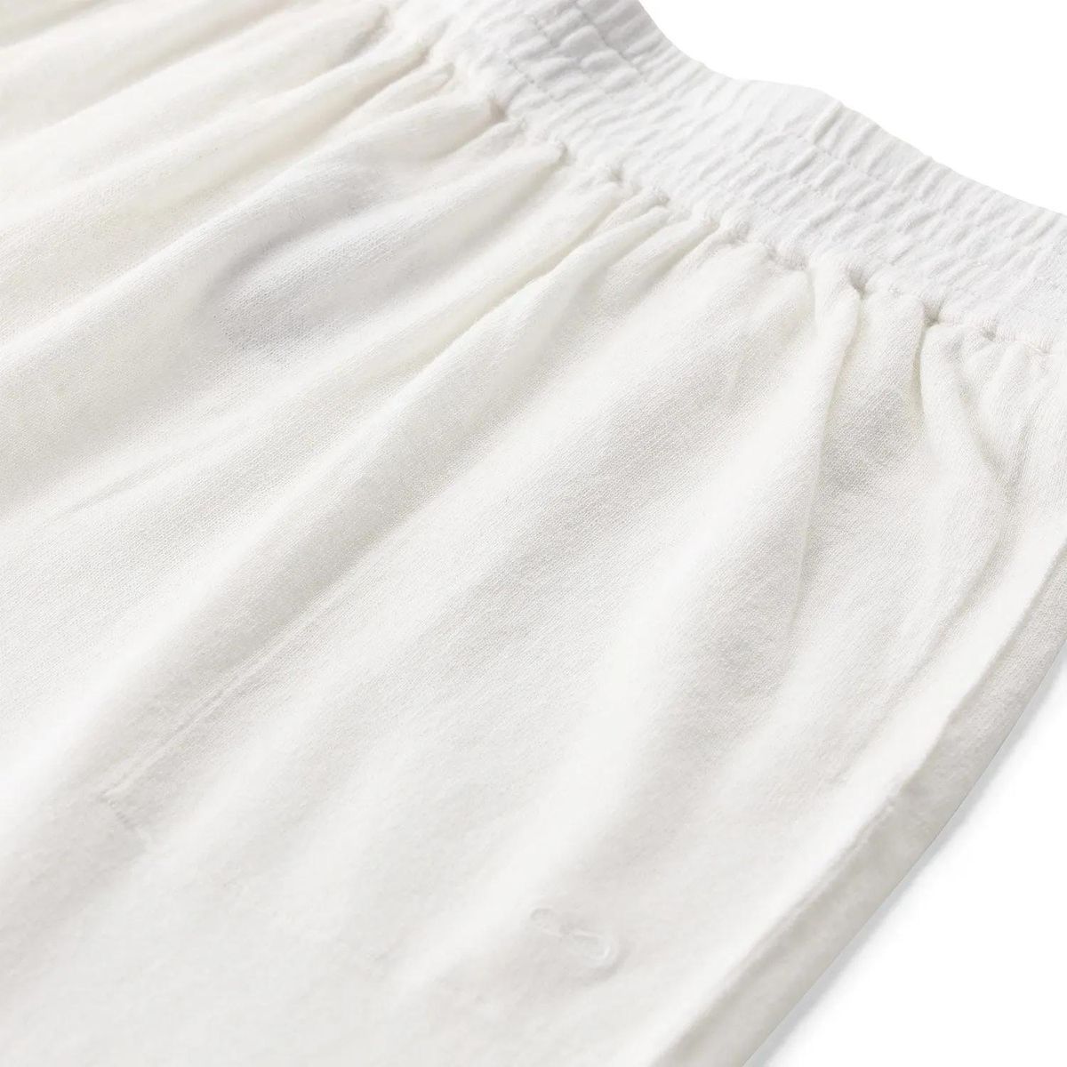 Weite Hose aus Leinenmischung