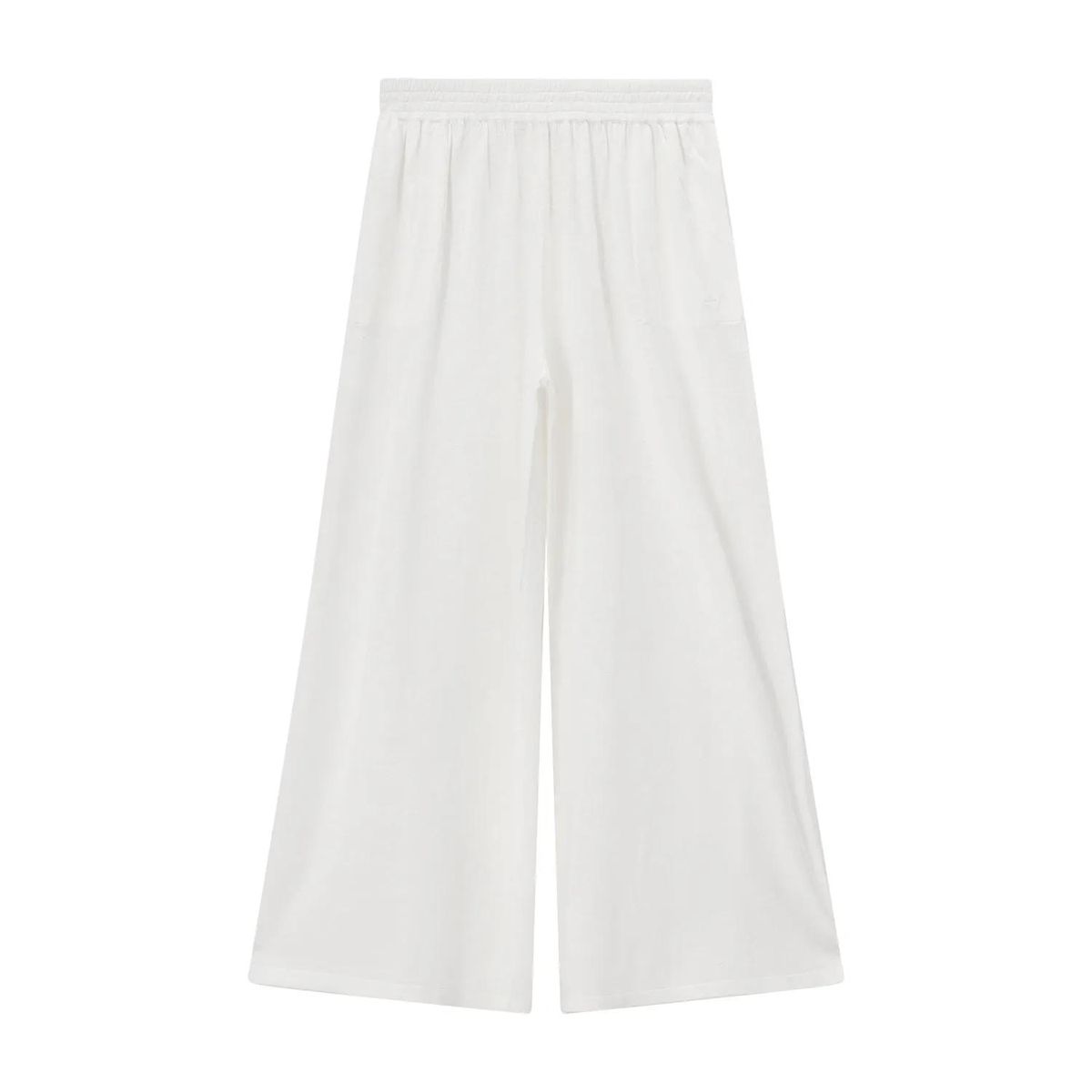 Weite Hose aus Leinenmischung