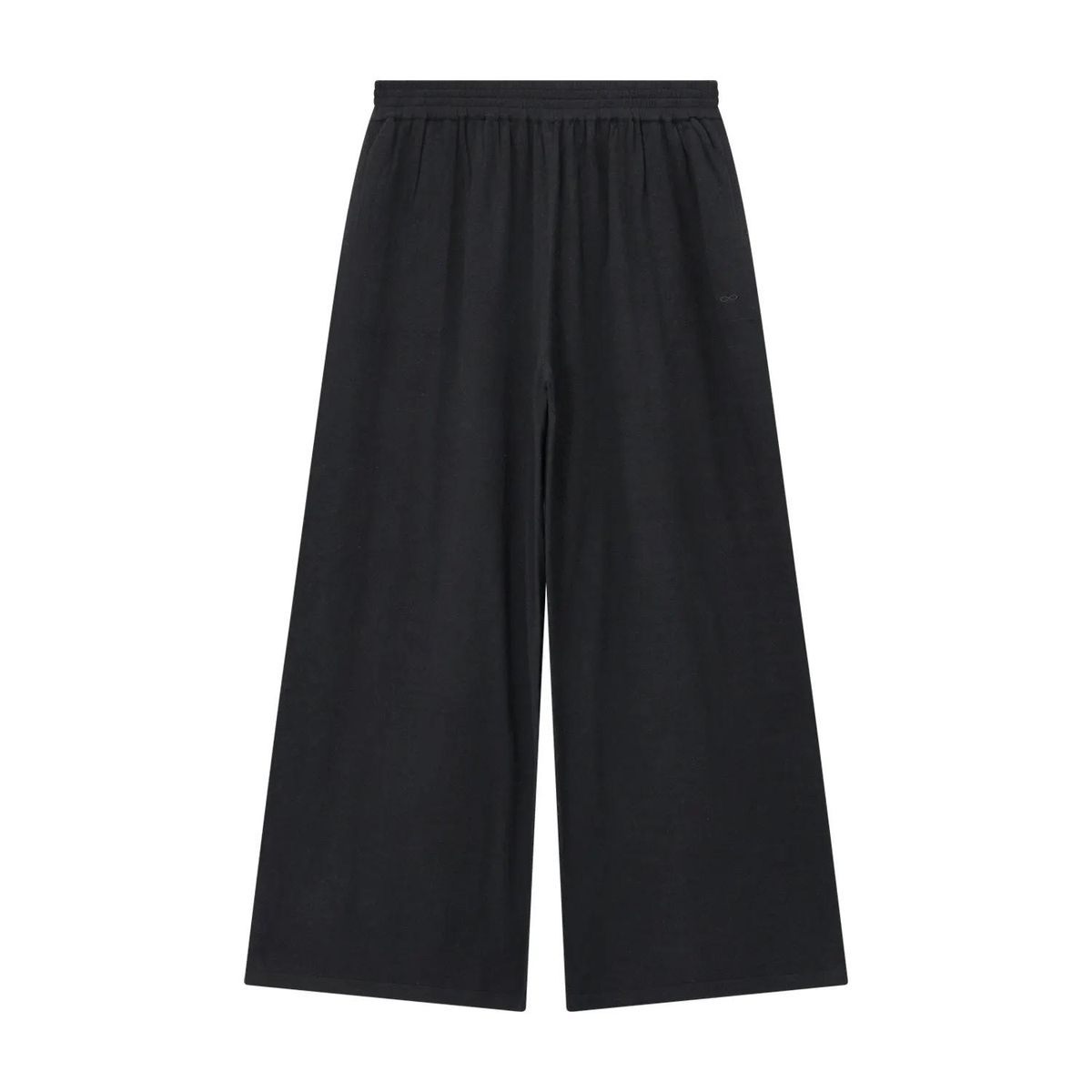 Weite Hose aus Leinenmischung