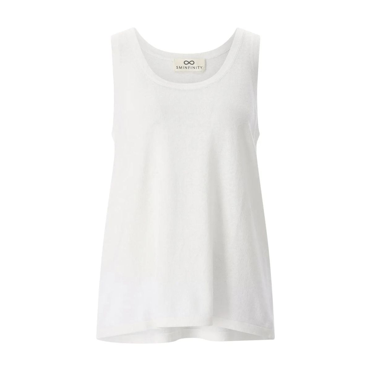 Ärmelloses Tanktop aus Leinenmischung