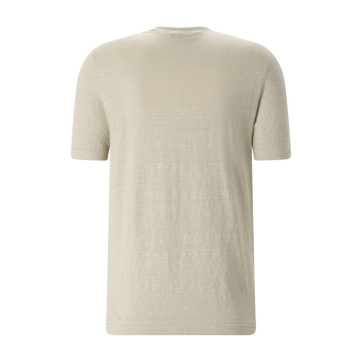 Klassisches Leinenmischungs-T-Shirt