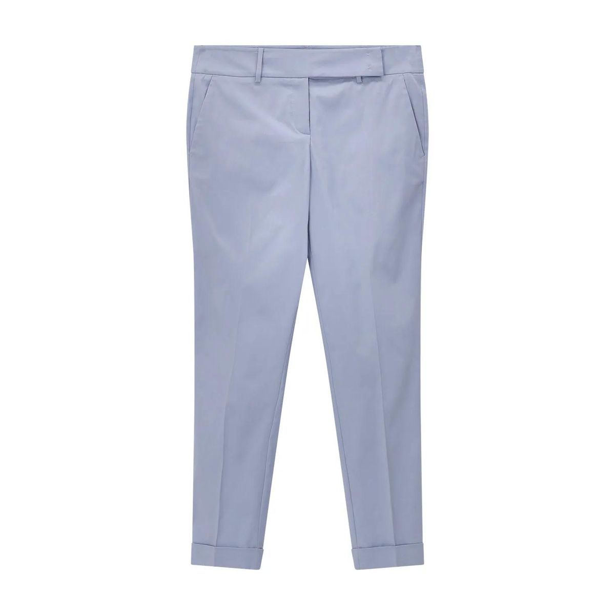 Schmal geschnittene, verkürzte Stoffhose