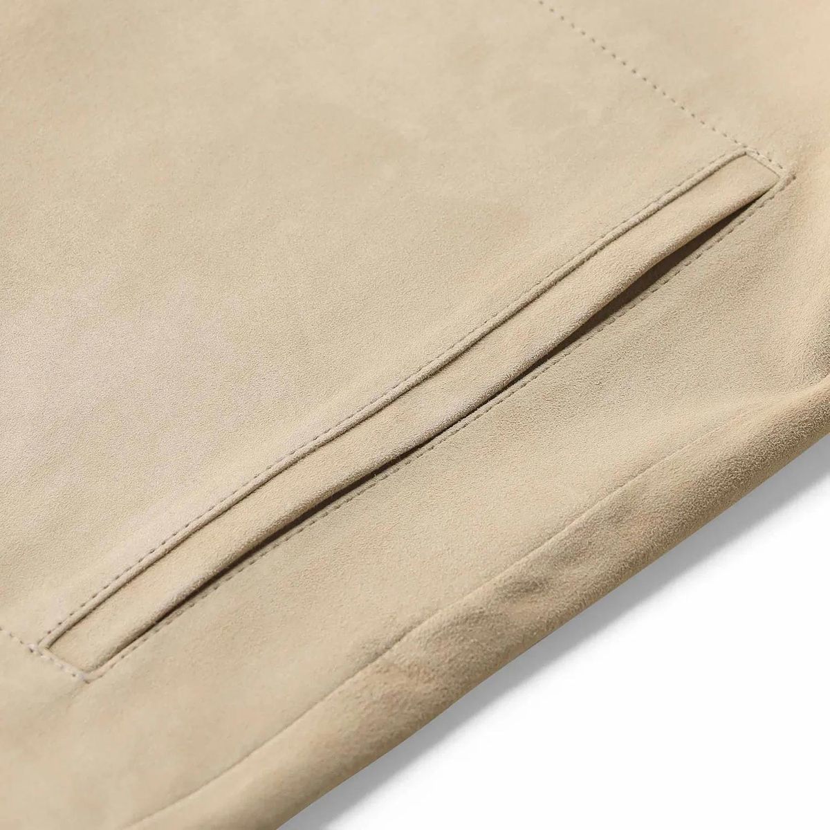 Kurzjacke aus Veloursleder