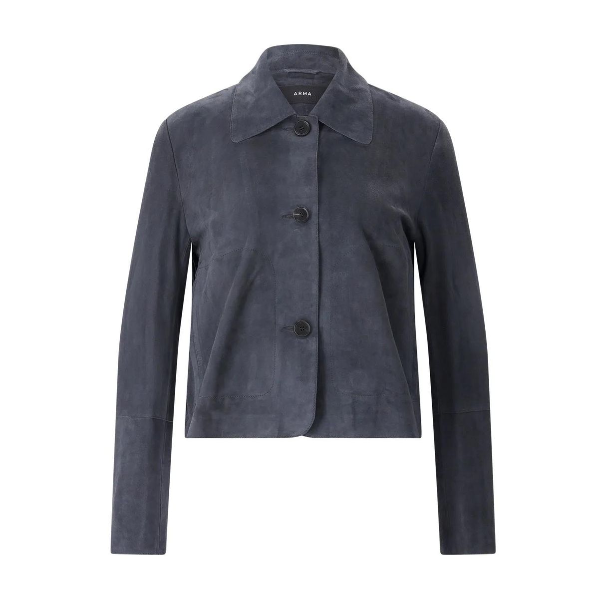 Kurzjacke aus Veloursleder