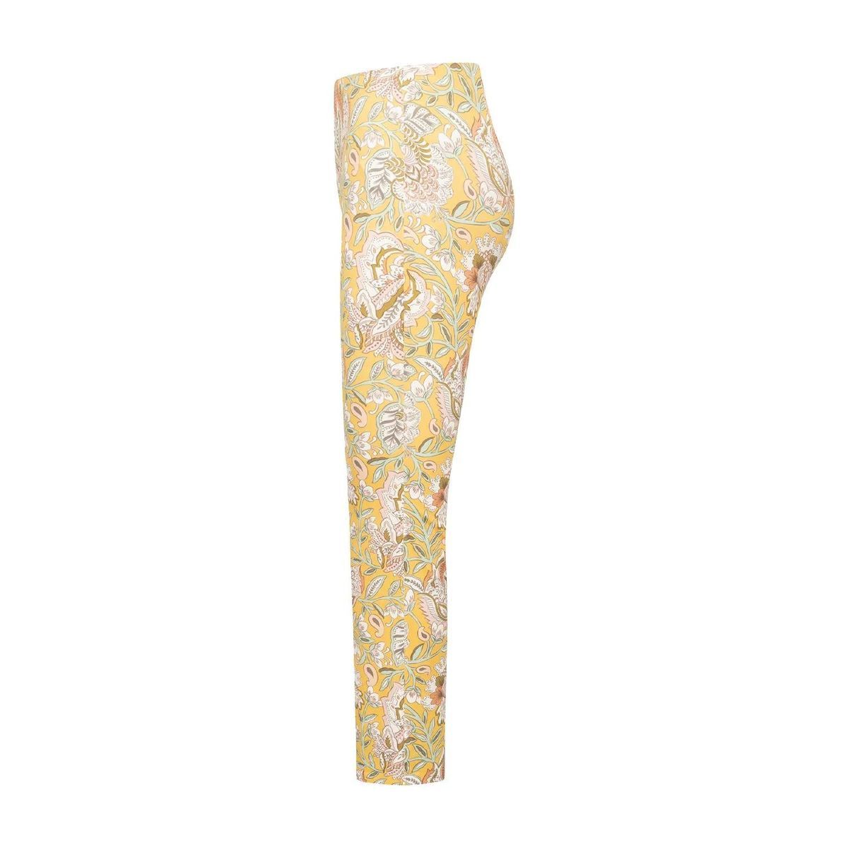 Hose mit Blumendruck und schmaler Passform