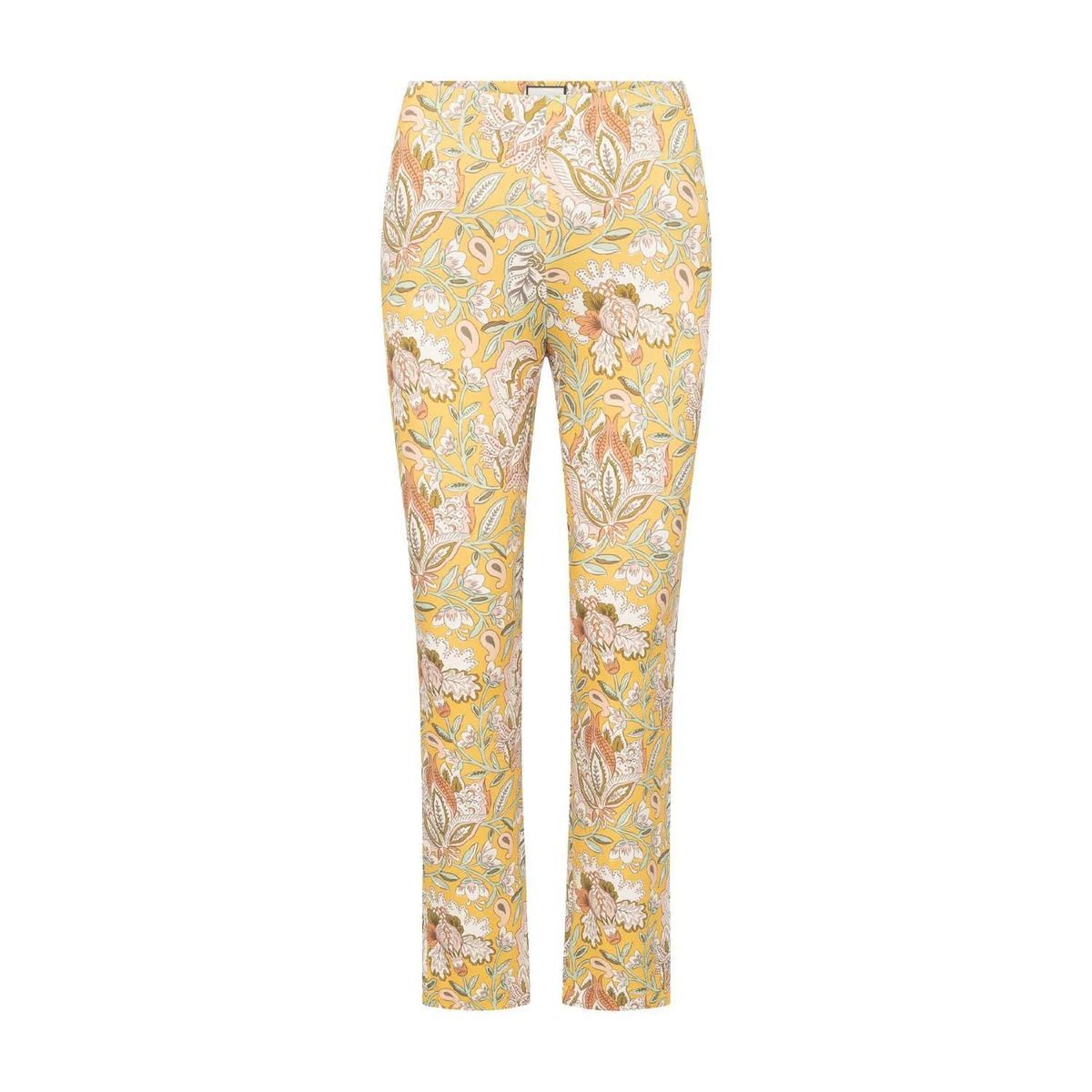 Hose mit Blumendruck und schmaler Passform