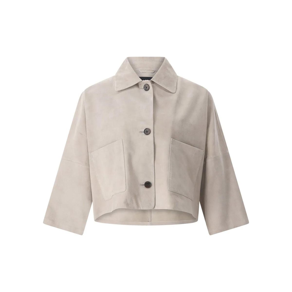 Wildleder-Jacke mit Taschen