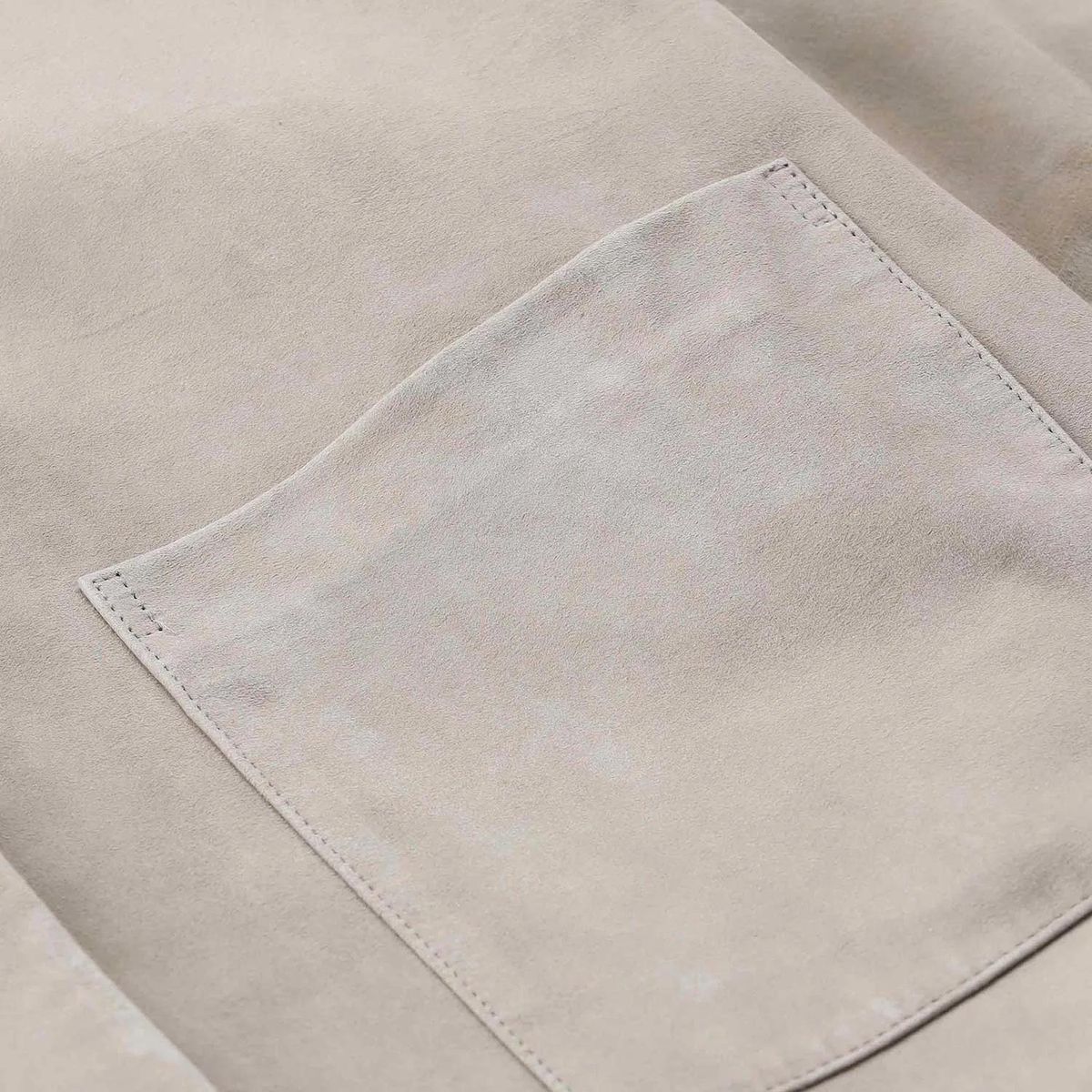 Wildleder-Jacke mit Taschen