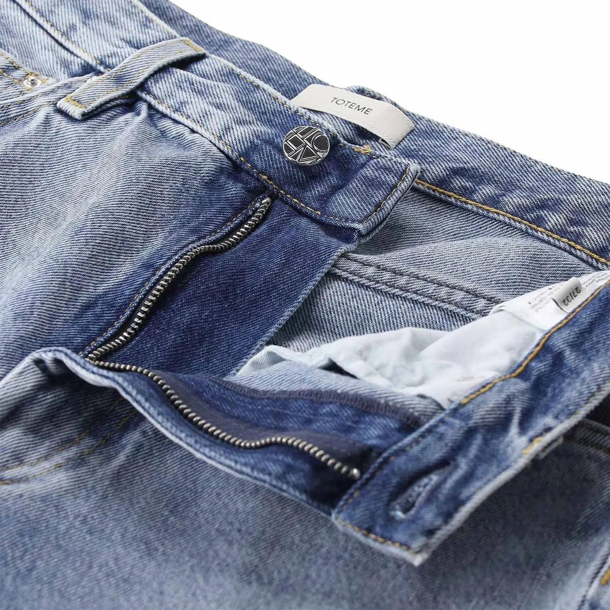 Jeans mit geradem Bein in heller Waschung