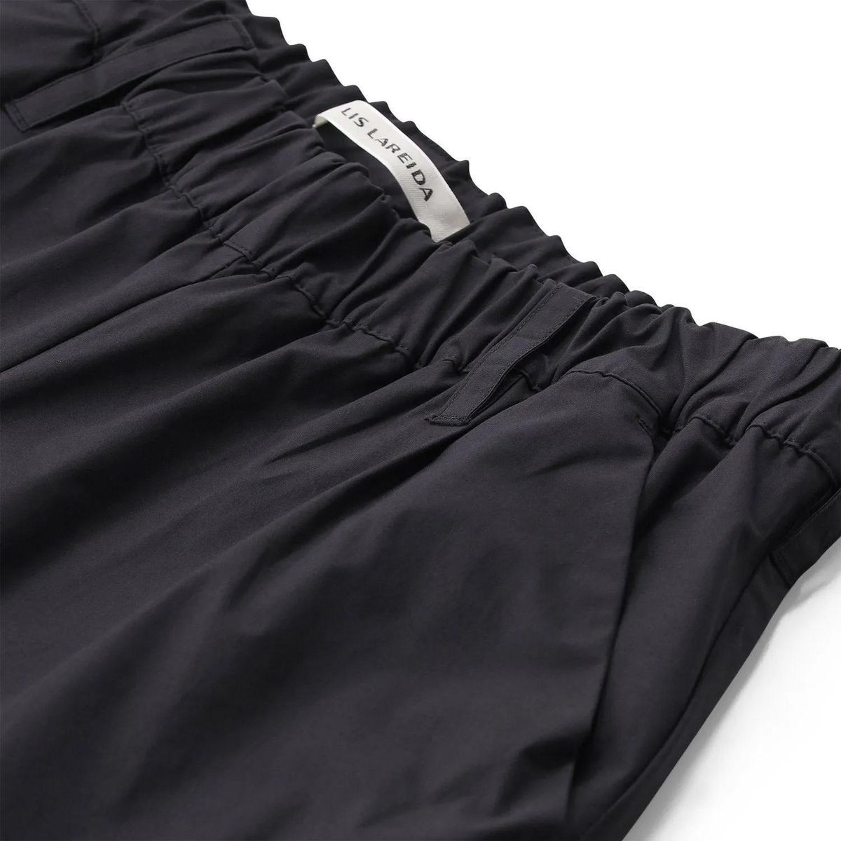 Cropped Baumwollmix-Hose mit Kordelzug