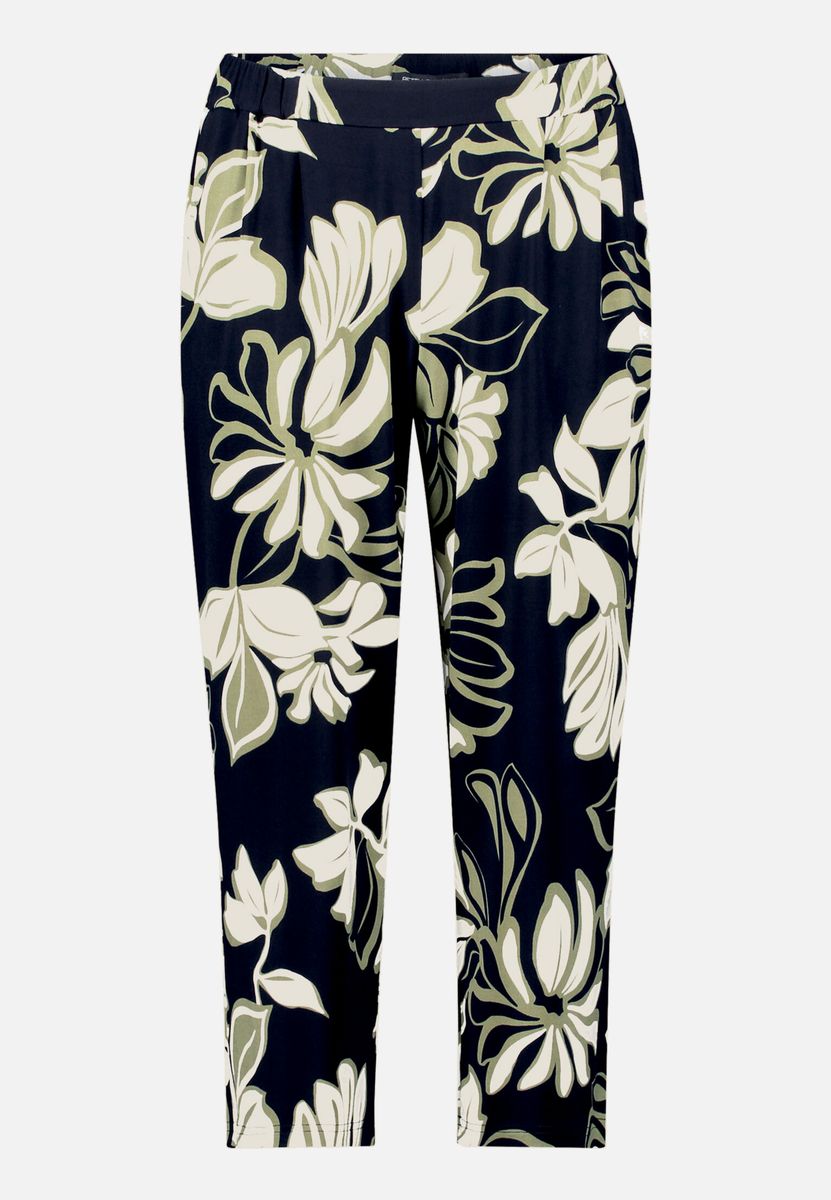 Bedruckte Cropped Culottes Schlupfhose