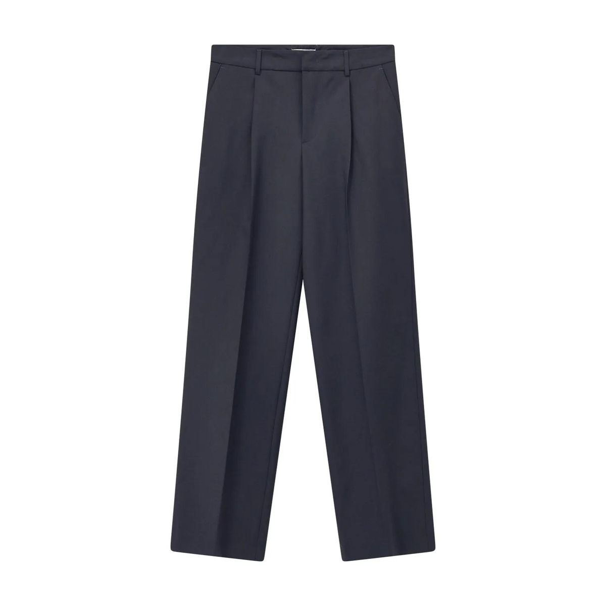 Elegante Weitgeschnittene Bundfaltenhose