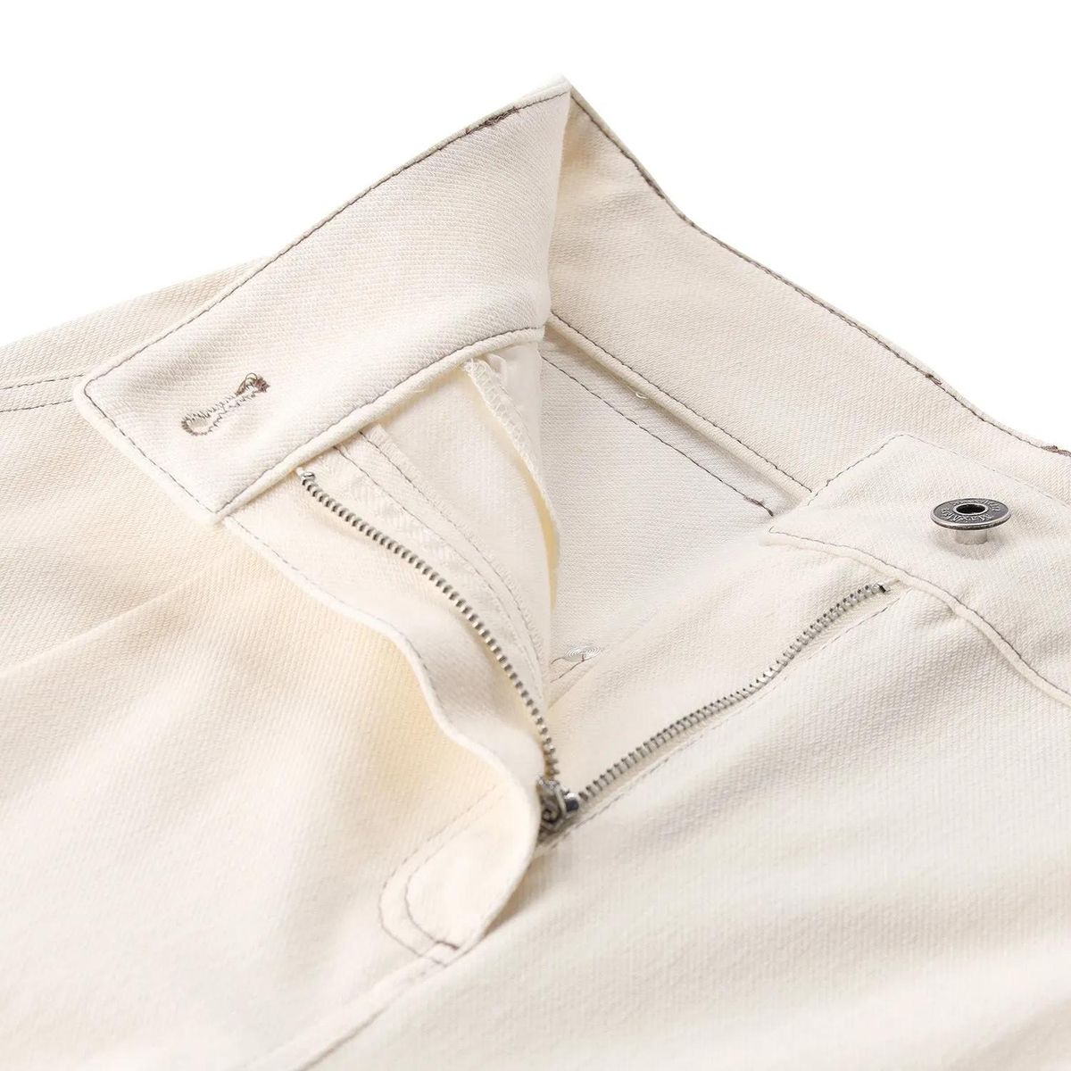 Weite Bundfalten-Jeanshose