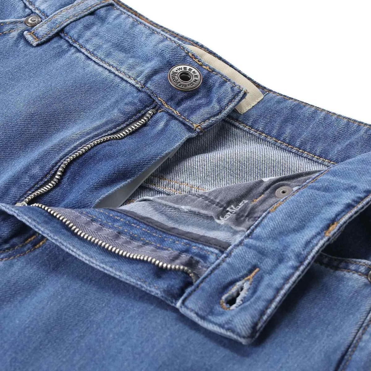 Wide Leg Jeans aus Denim