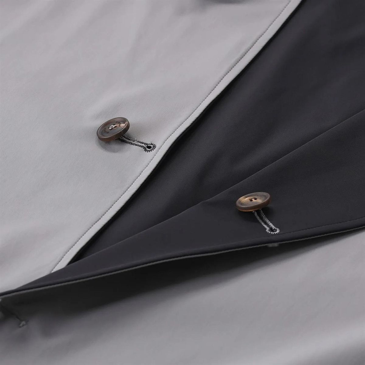 Vielseitiger, wendbarer Mantel mit Knopfleiste