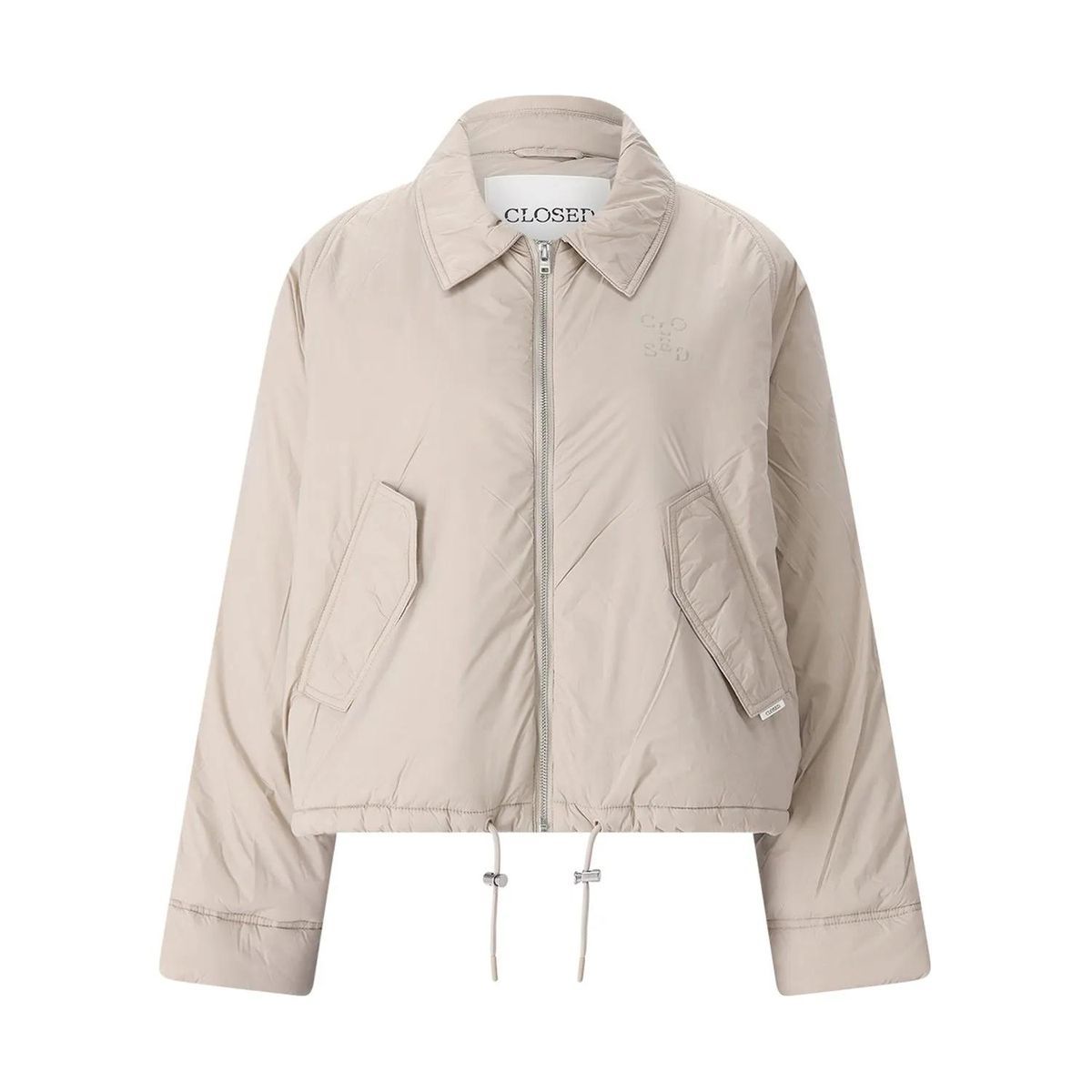 Moderne wattierte Jacke mit Kragen