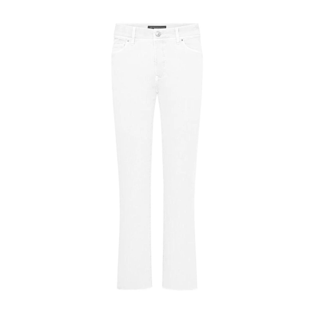 Weiße Bootcut-Jeans im 5-Pocket-Stil