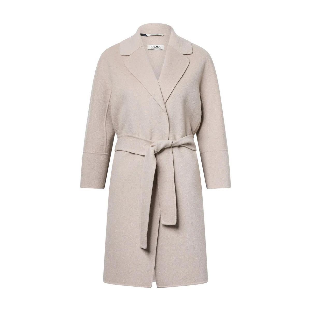 Eleganter Wollmischmantel mit Gürtel