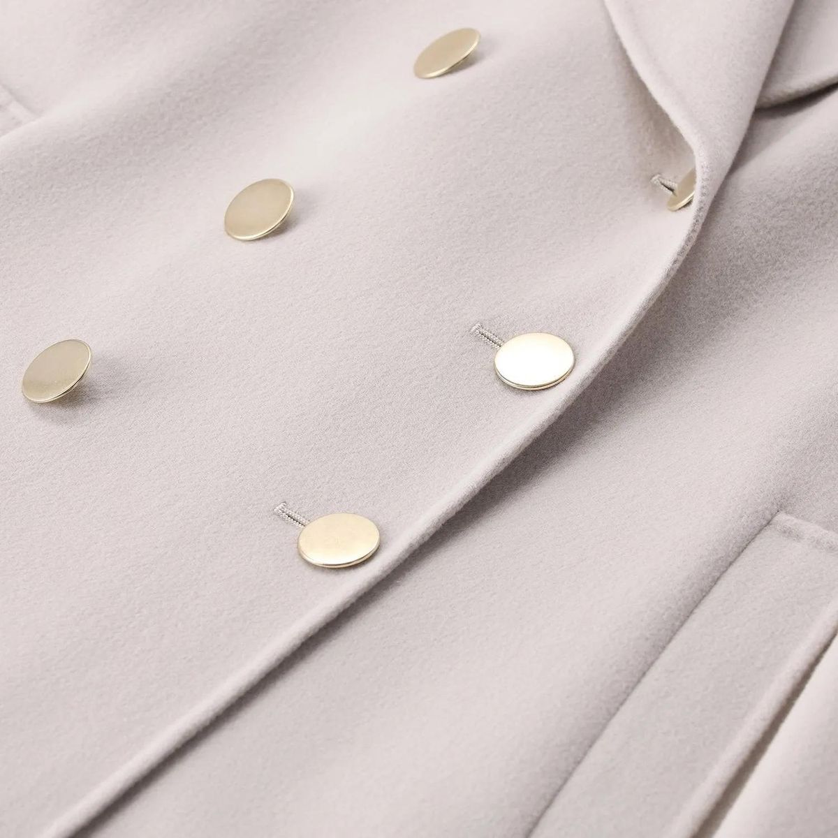 Zweireihiger Cabanmantel aus Wollmischung